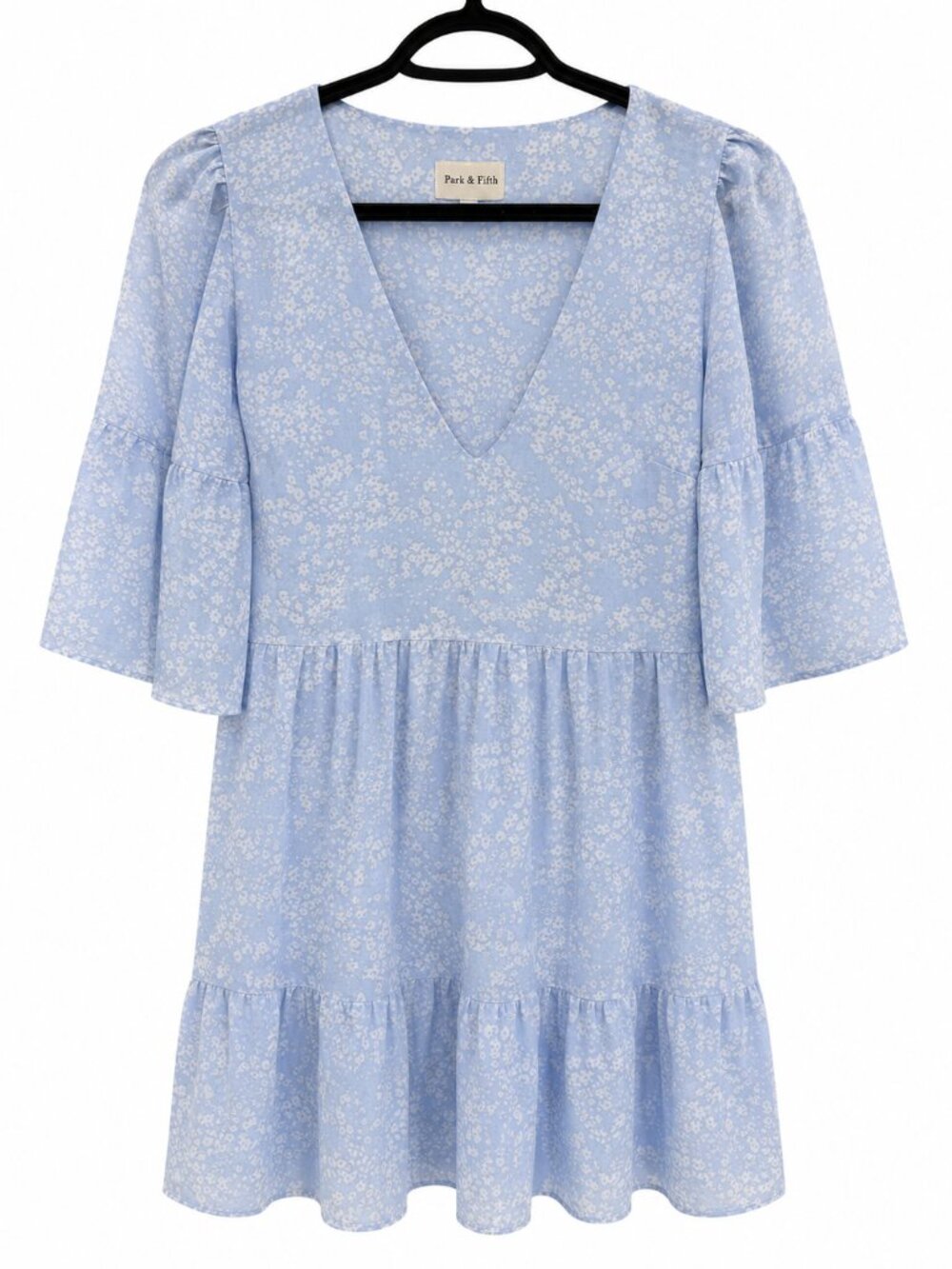 Park & Fifth Rennie Mini Dress Blue Dot XS